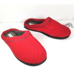 Dearfoams Women's Slippers Comfort Slippers Red Size Large (9-10)